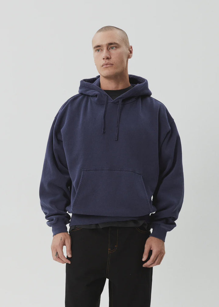 Afends Genesis Boxy Hoodie - Washed Deep Sea