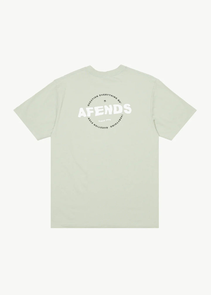 Afends Questions Recycled Retro Fit Tee - Eucalyptus