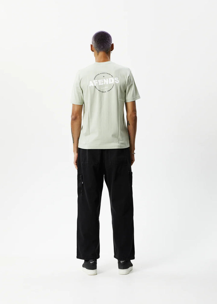Afends Questions Recycled Retro Fit Tee - Eucalyptus