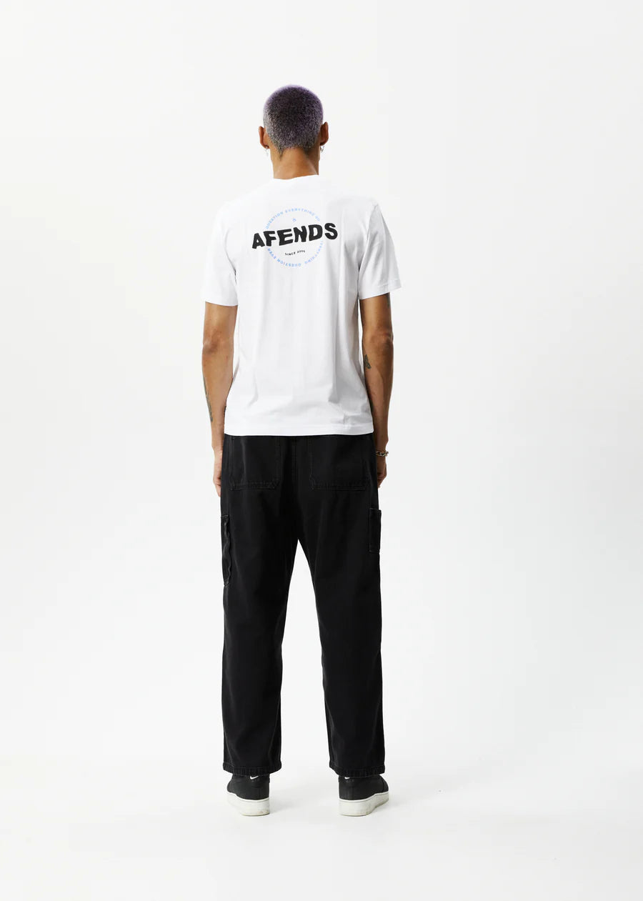 Afends Questions Recycled Retro Fit Tee - White