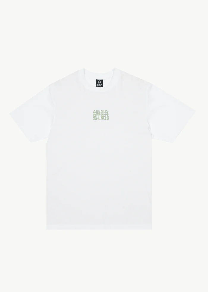 Afends Limits Graphic Retro T-Shirt- White
