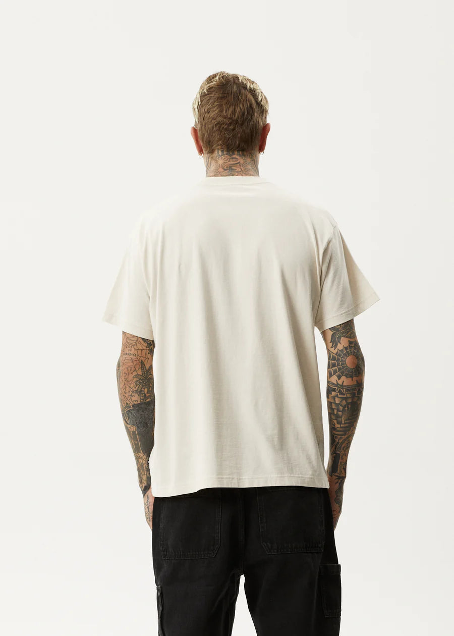 Afends Disorder Boxy T-Shirt-Moonbeam