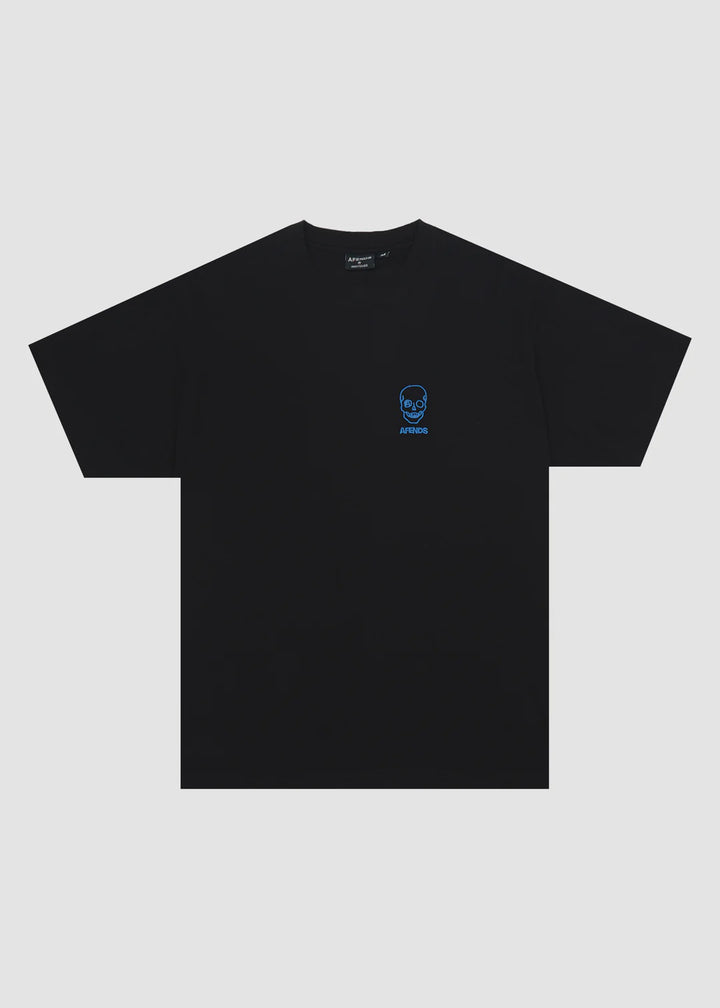 Afends  Skeletor Boxy Tee-Black