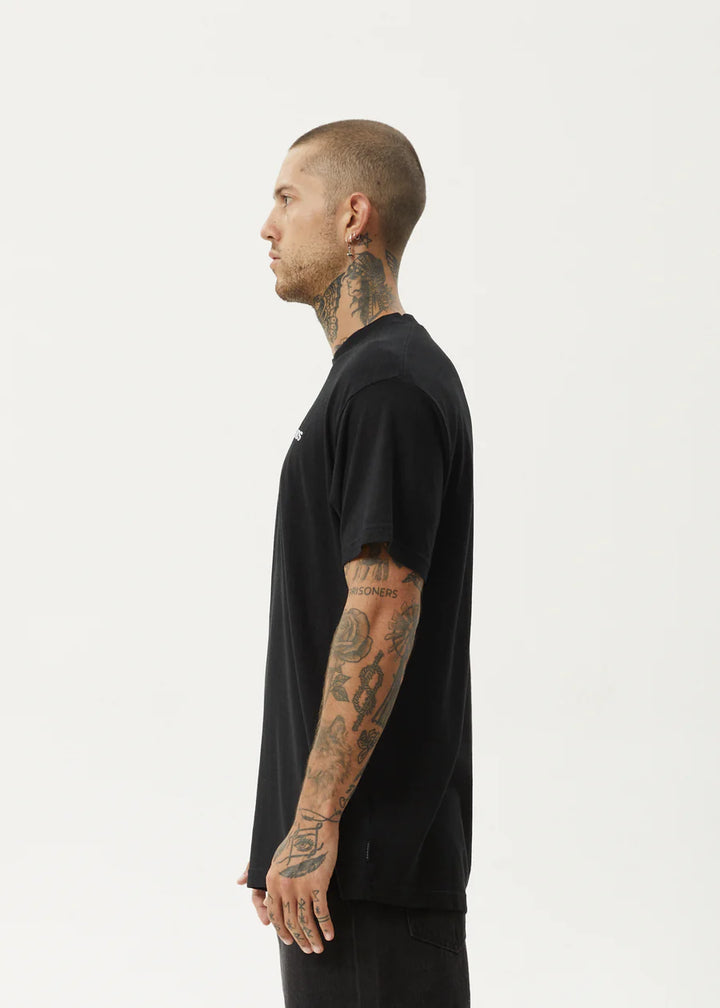 Afends Staple Hemp Boxy Fit Tee - Black