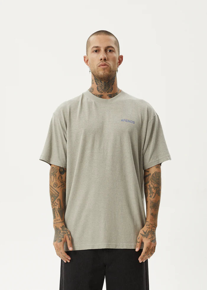 Afends Staple Hemp Boxy Fit Tee - Olive