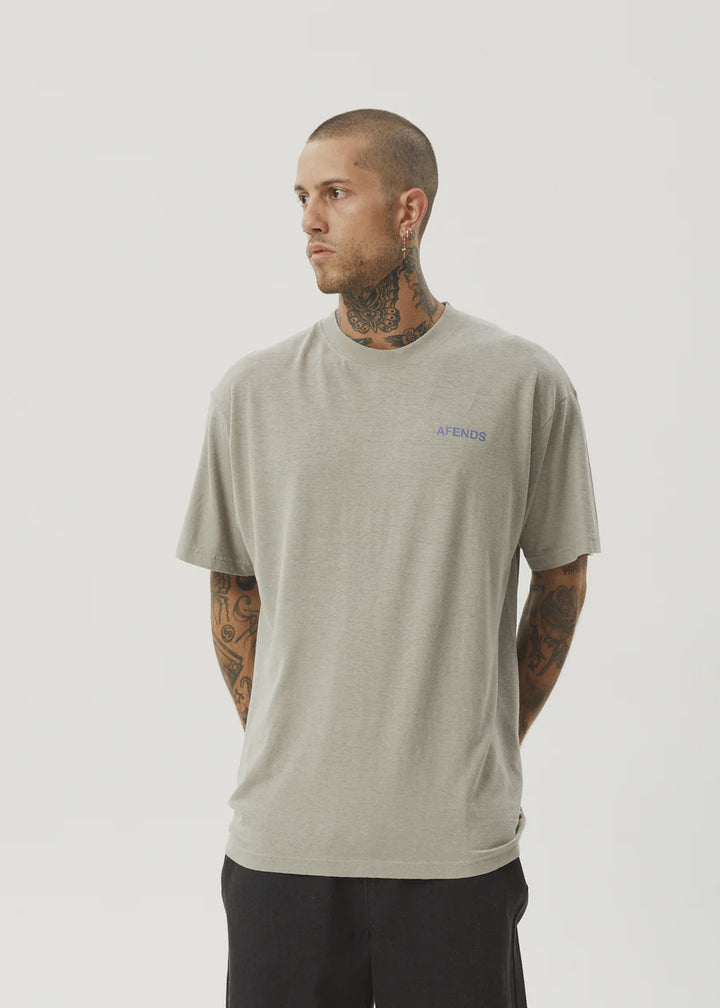 Afends Staple Hemp Boxy Fit Tee - Olive