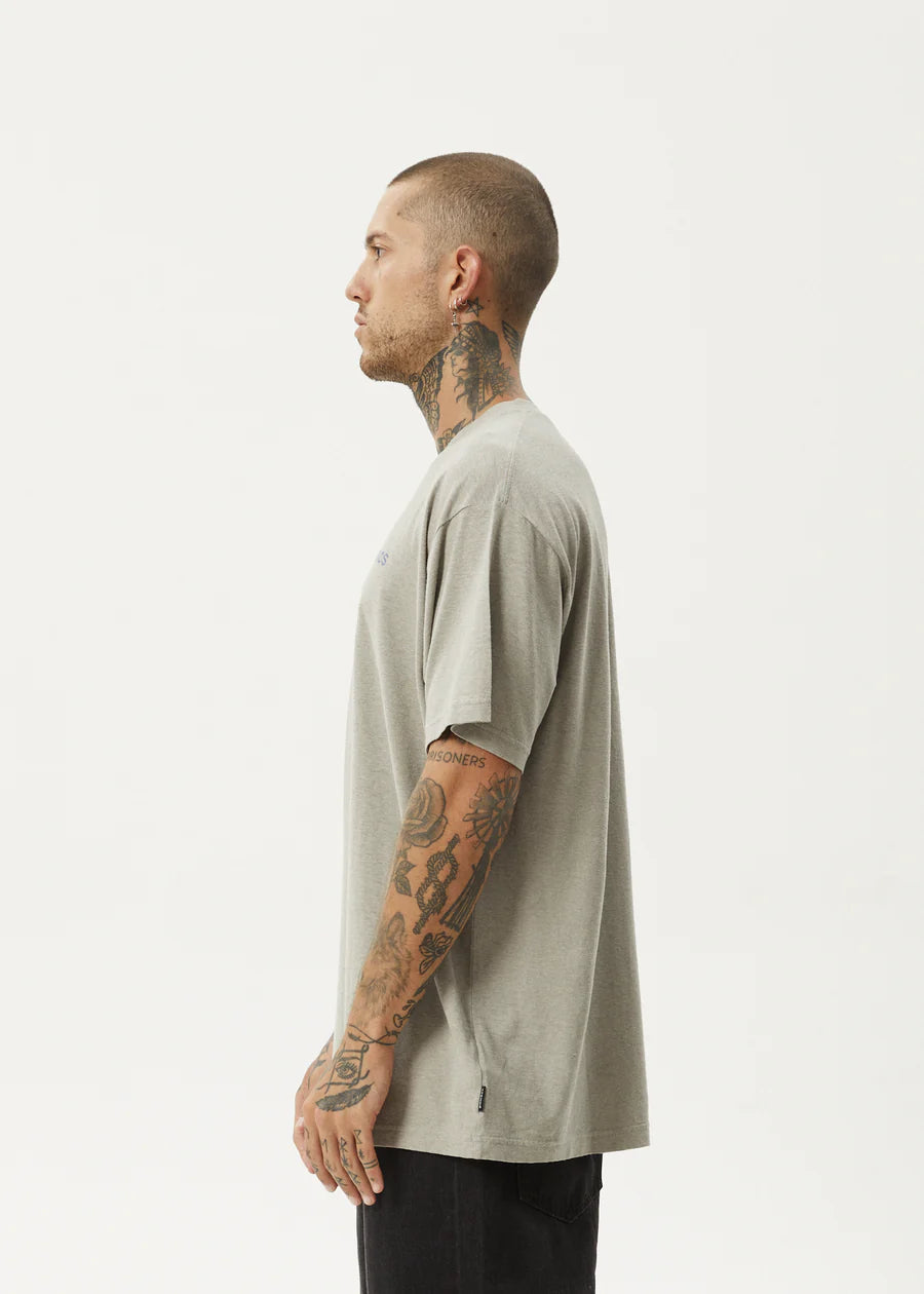 Afends Staple Hemp Boxy Fit Tee - Olive