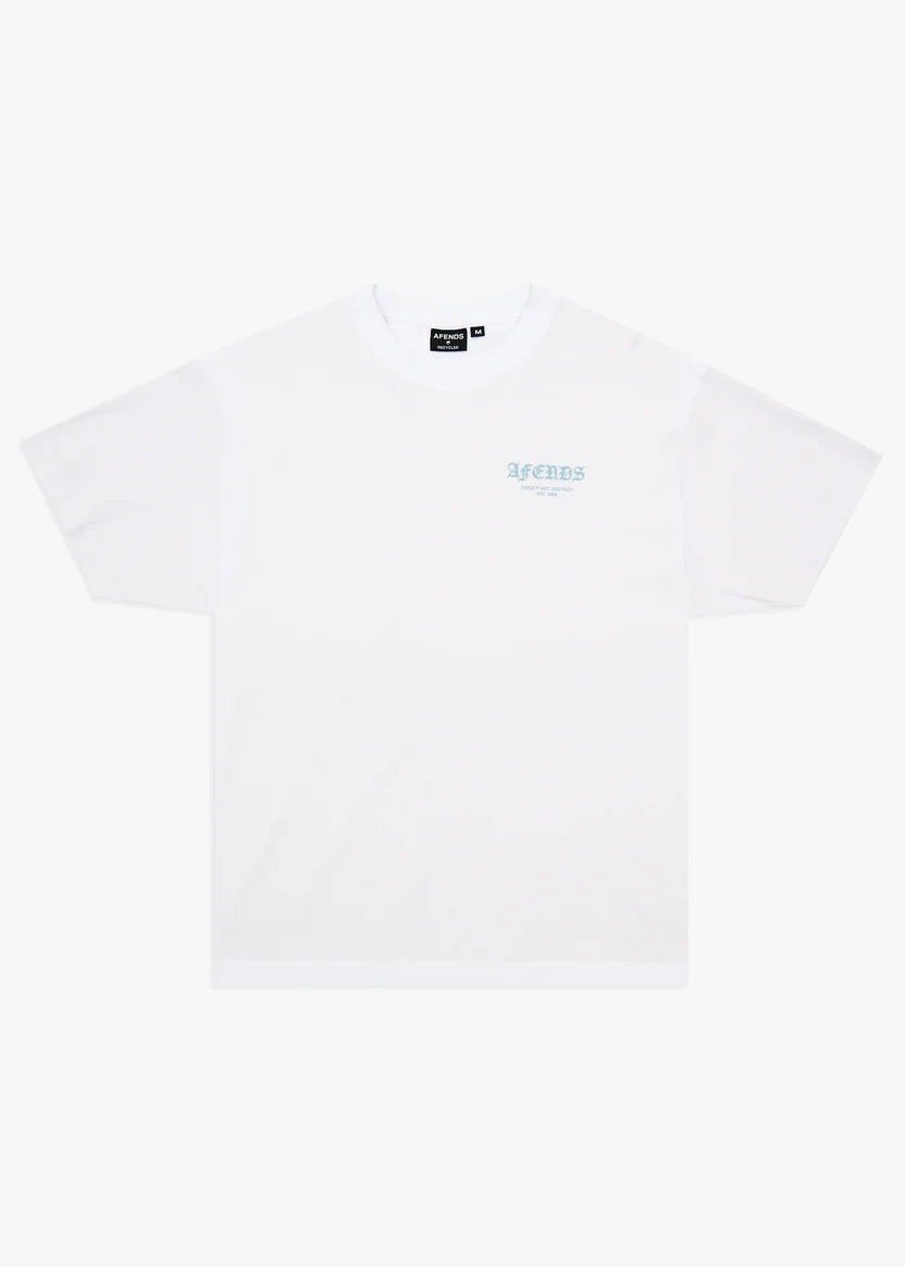 Afends HQ Boxy Tee - White