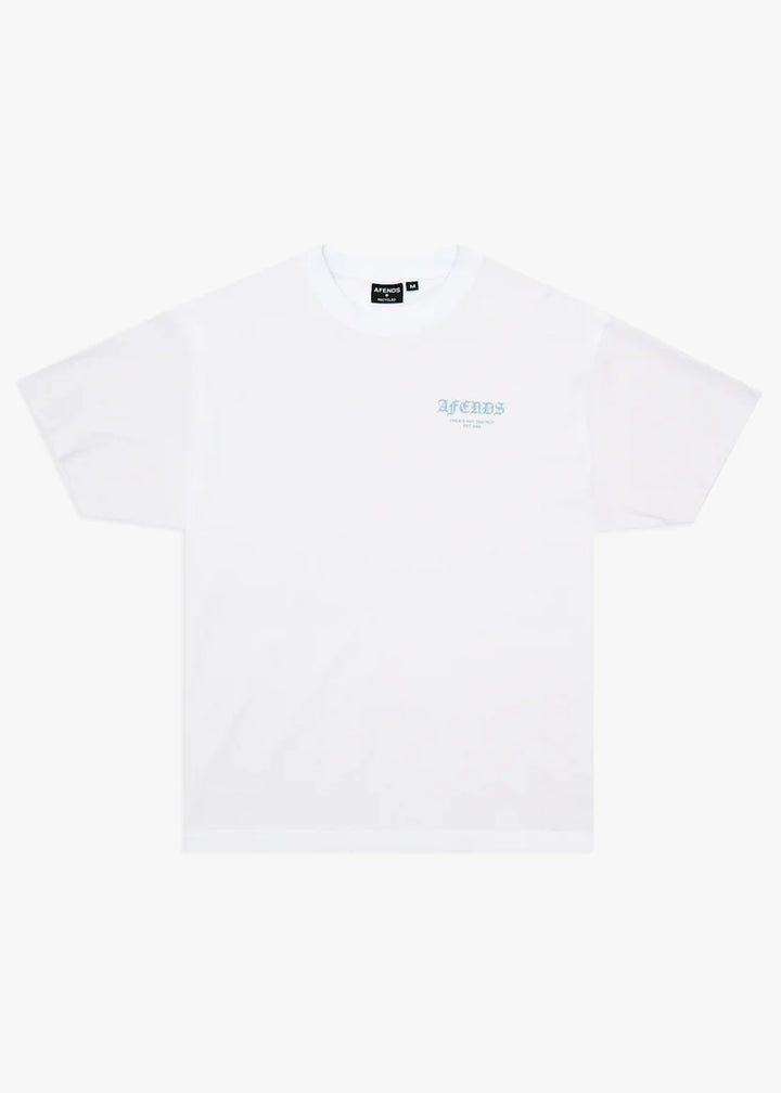 Afends HQ Boxy Tee - White