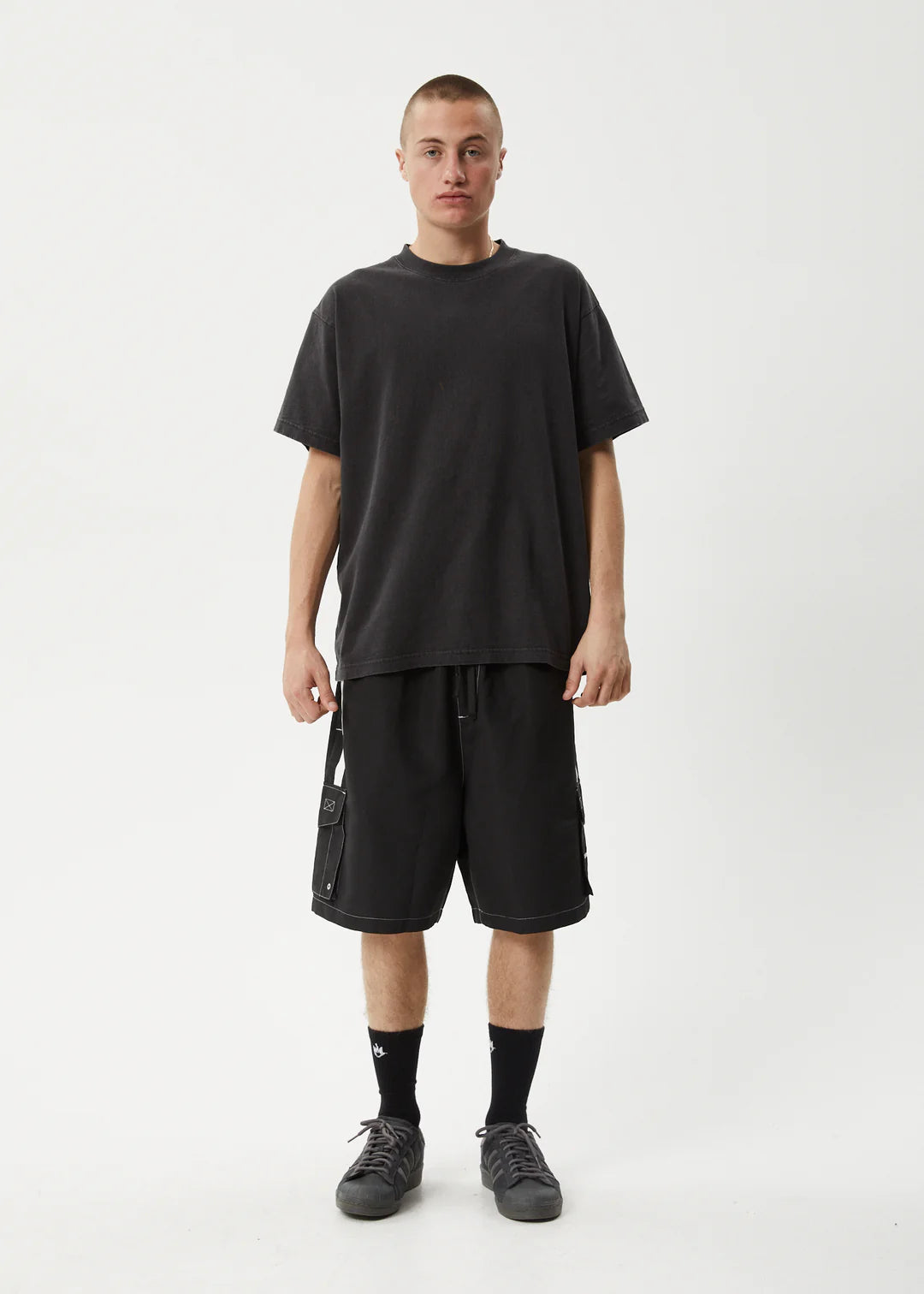 Afends House Related Cargo Swim Short 20" - Black