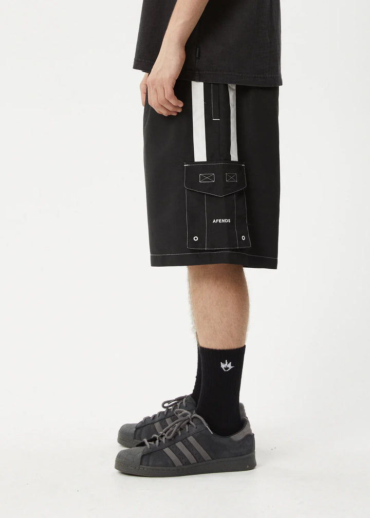 Afends House Related Cargo Swim Short 20" - Black