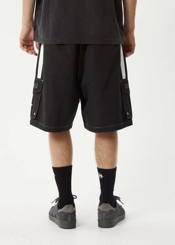 Afends House Related Cargo Swim Short 20" - Black