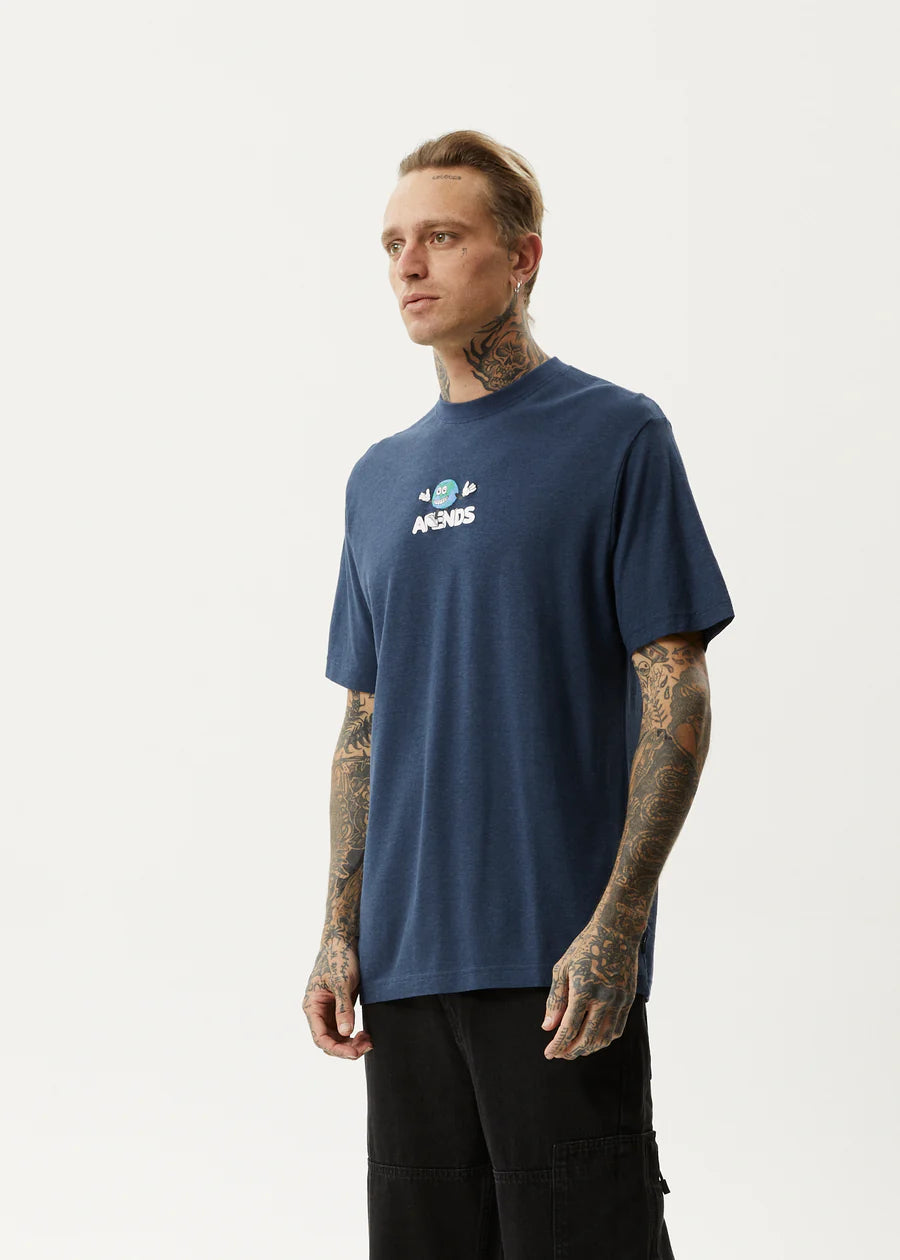 Afends Hometown Retro T-Shirt- Navy