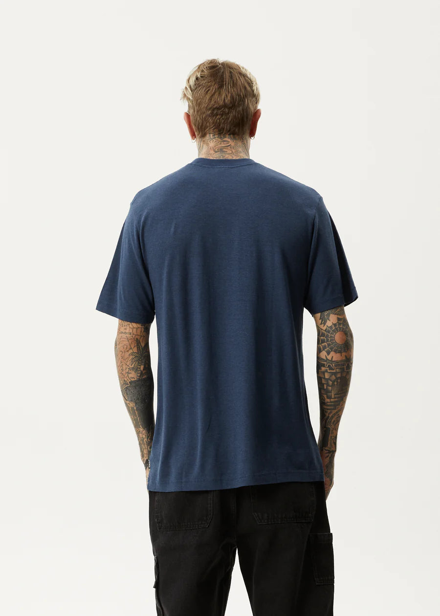 Afends Hometown Retro T-Shirt- Navy