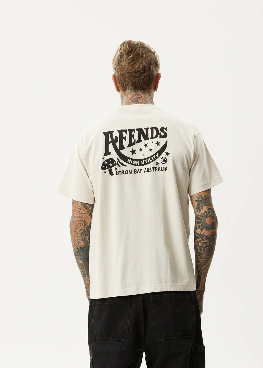 Afends High Utility Boxy T-Shirt- Moonbeam