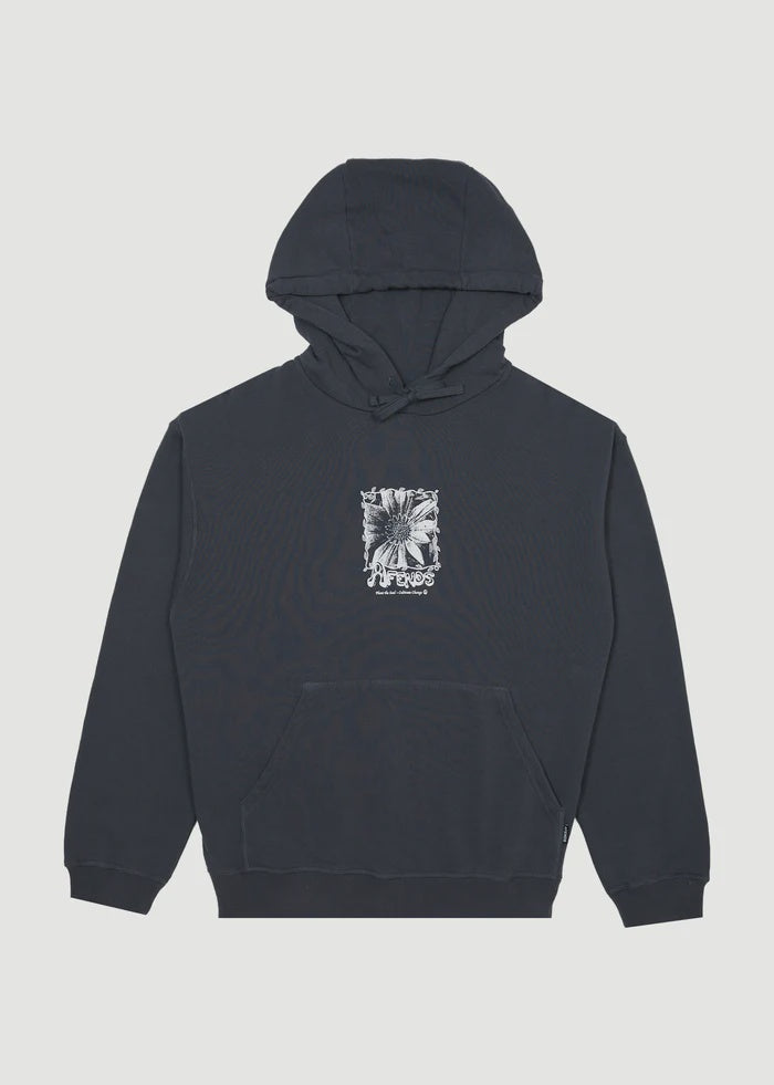 Afends Sunflower Pull On Hood-Charcoal