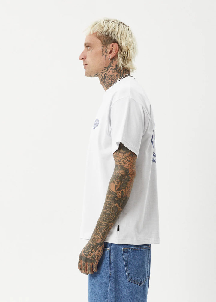 Afends Frogga Heavy Recycled Boxy Fit Tee - White