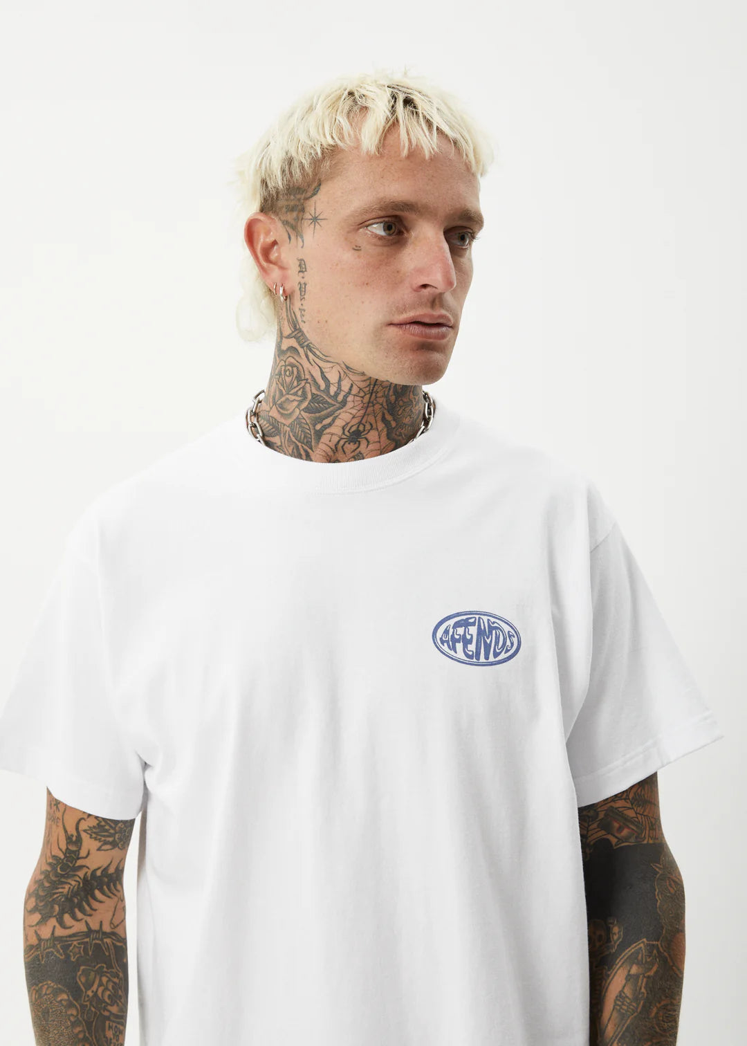 Afends Frogga Heavy Recycled Boxy Fit Tee - White