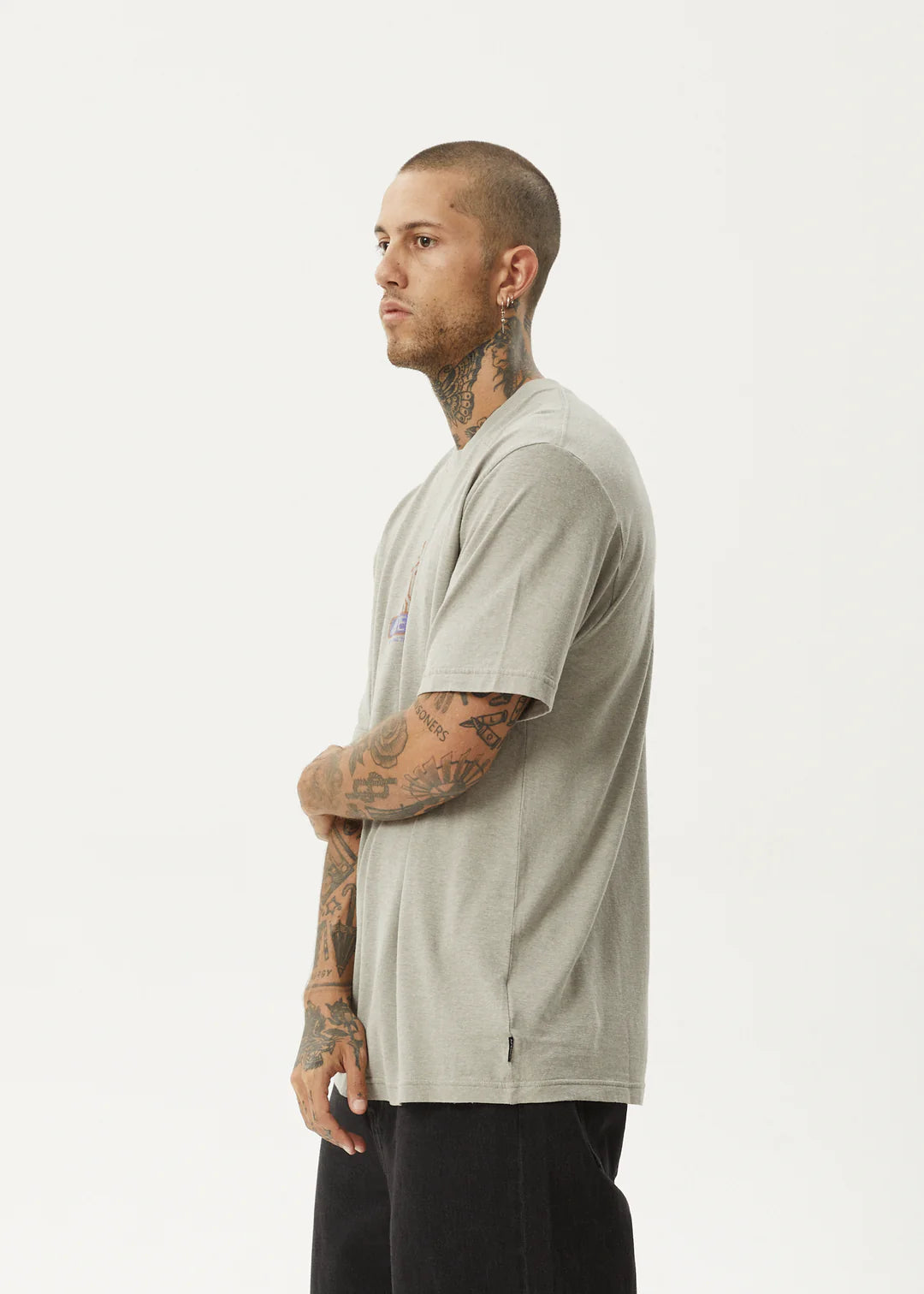 Afends Fruiting Hemp Retro Fit Tee - Olive