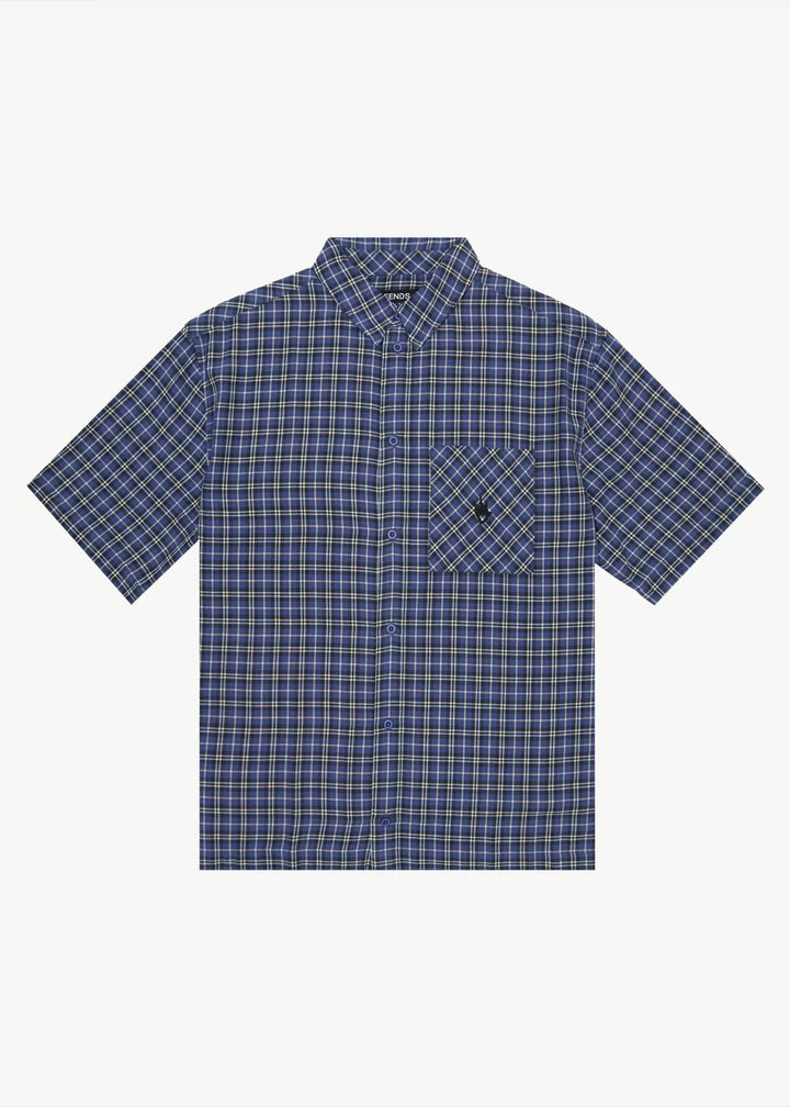 Afends Shipwreck Recycled Short Sleeve Shirt - Marlin