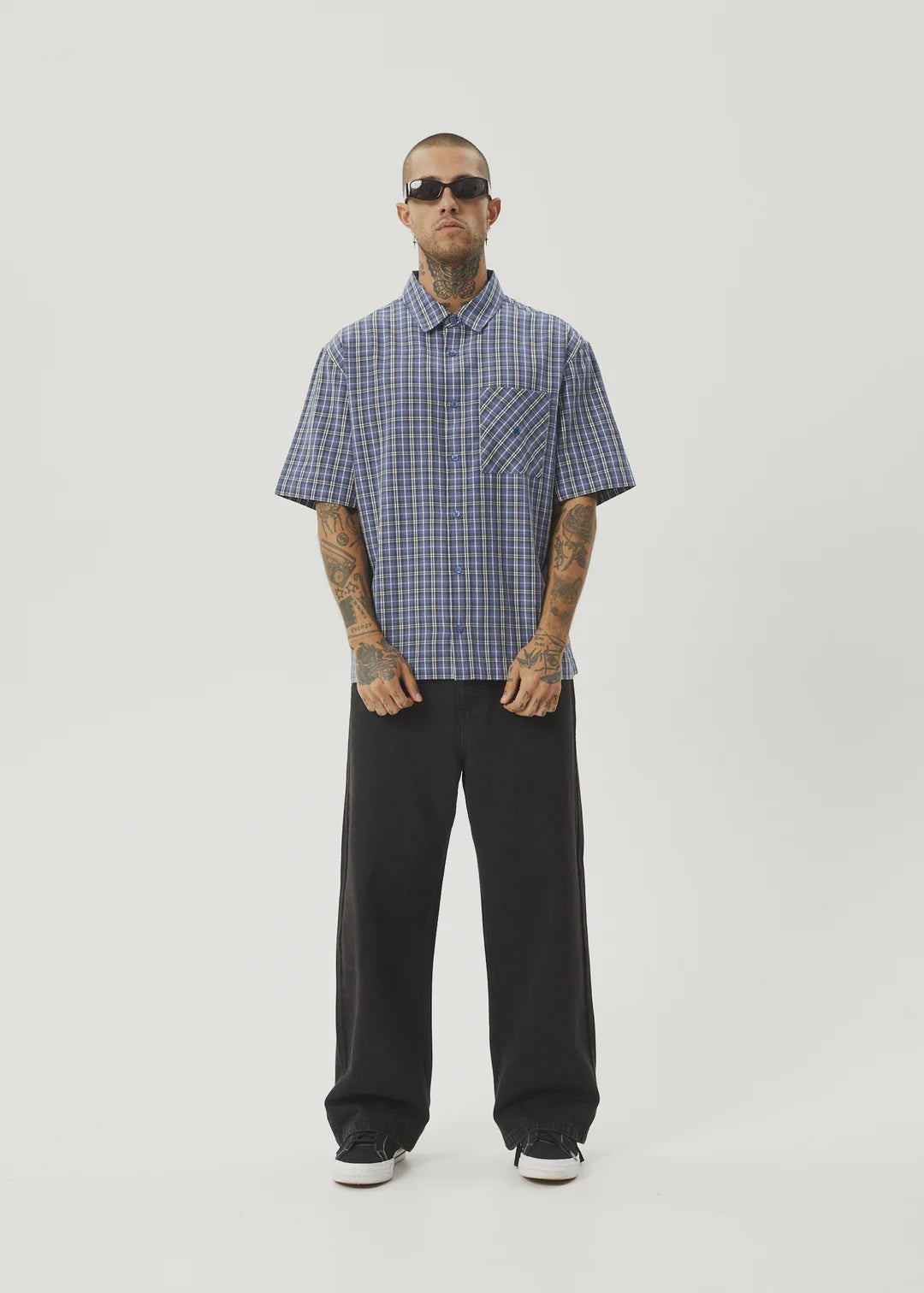 Afends Shipwreck Recycled Short Sleeve Shirt - Marlin
