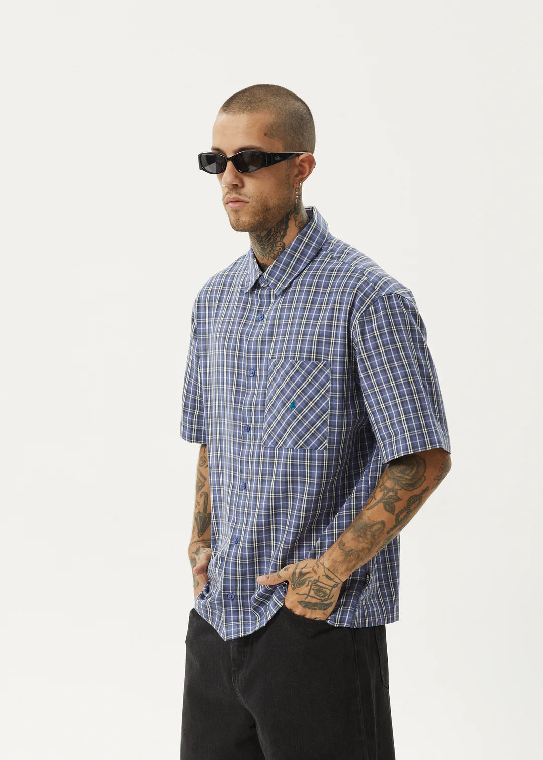 Afends Shipwreck Recycled Short Sleeve Shirt - Marlin
