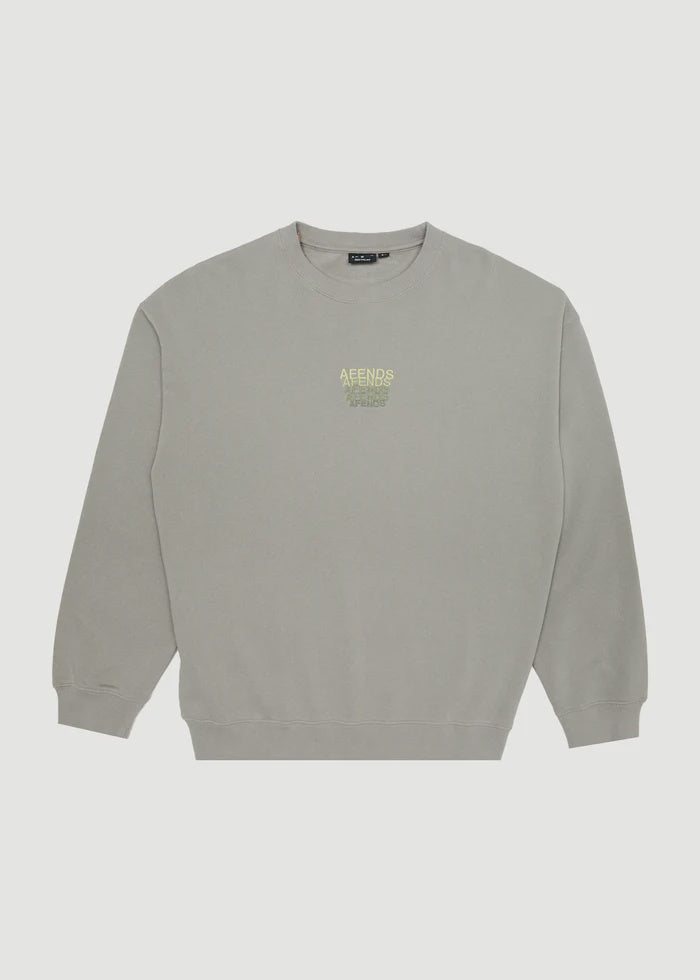 Afends Repeat Recycled Crew Neck - Olive