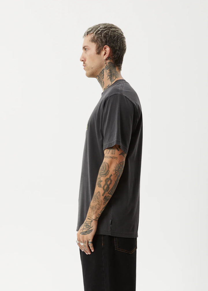 Afends Home Recycled Retro Fit Tee - Stone Black