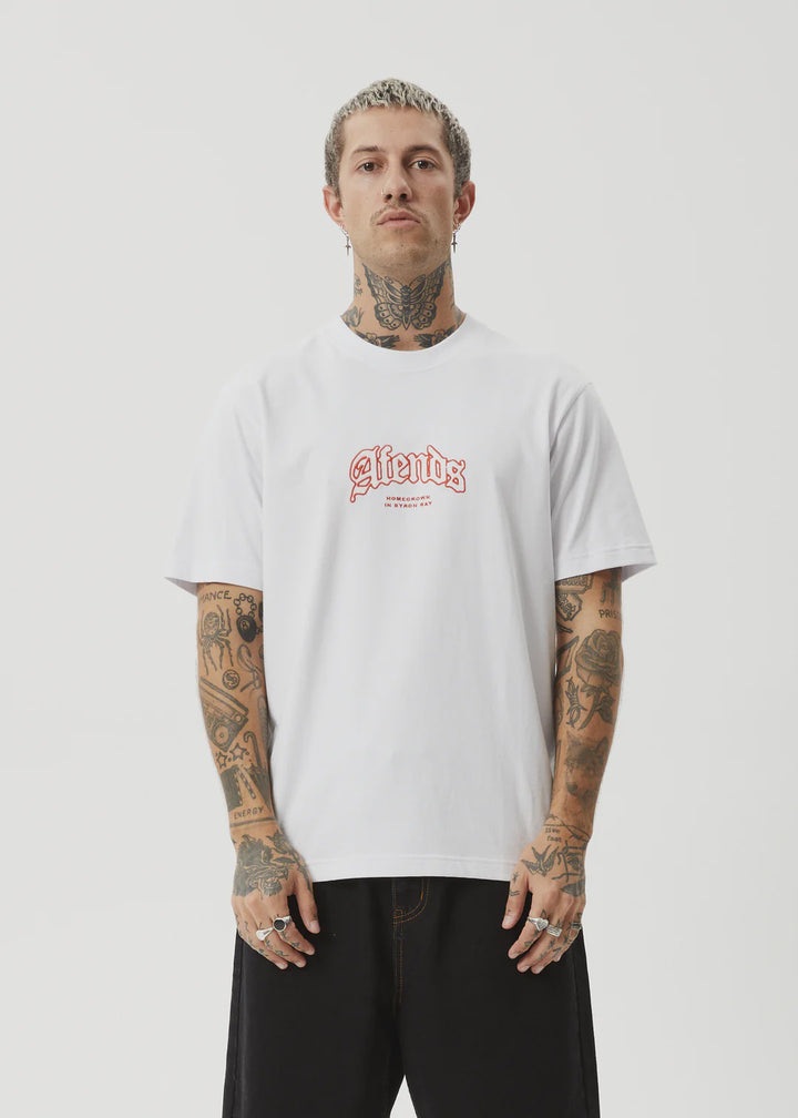 Afends Home Recycled Retro Fit Tee - White