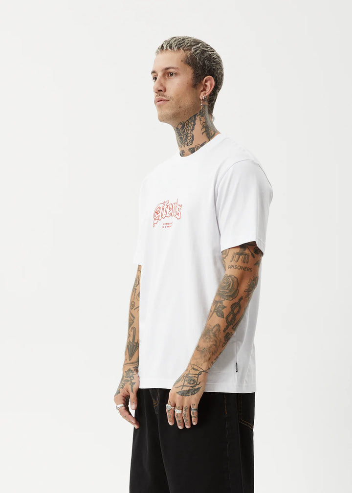 Afends Home Recycled Retro Fit Tee - White