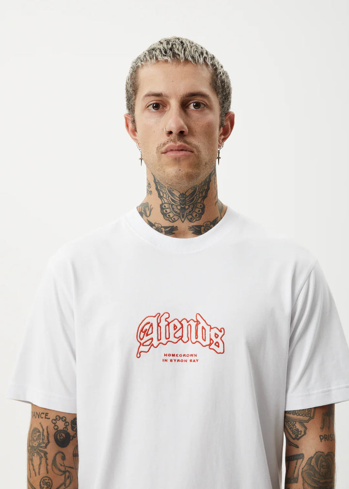 Afends Home Recycled Retro Fit Tee - White