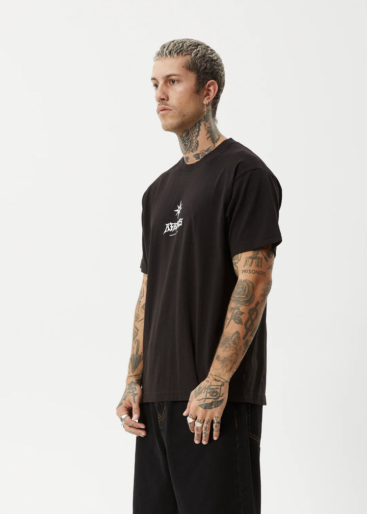 Afends Peace Out Recycled Boxy Fit Tee - Black