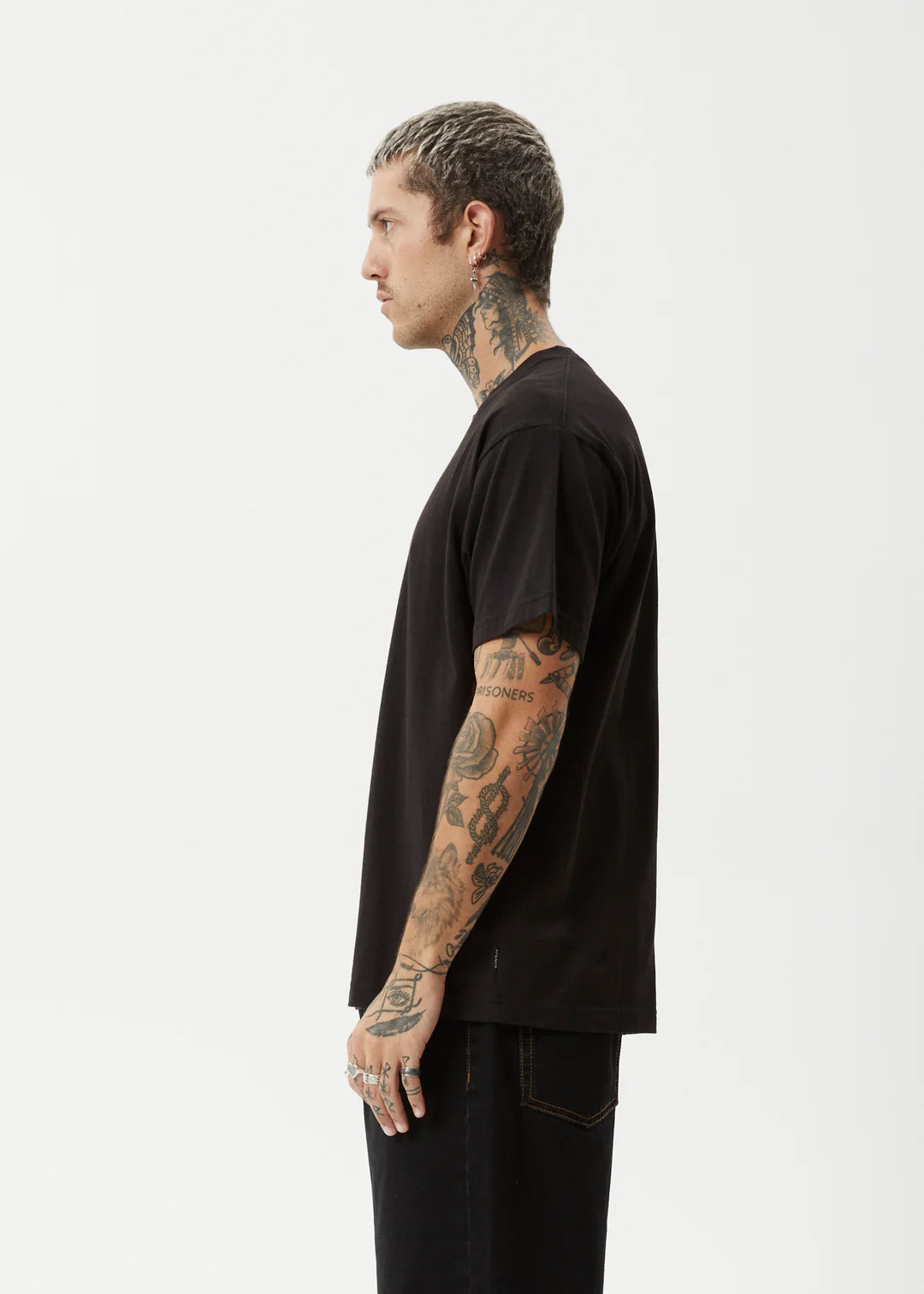 Afends Peace Out Recycled Boxy Fit Tee - Black