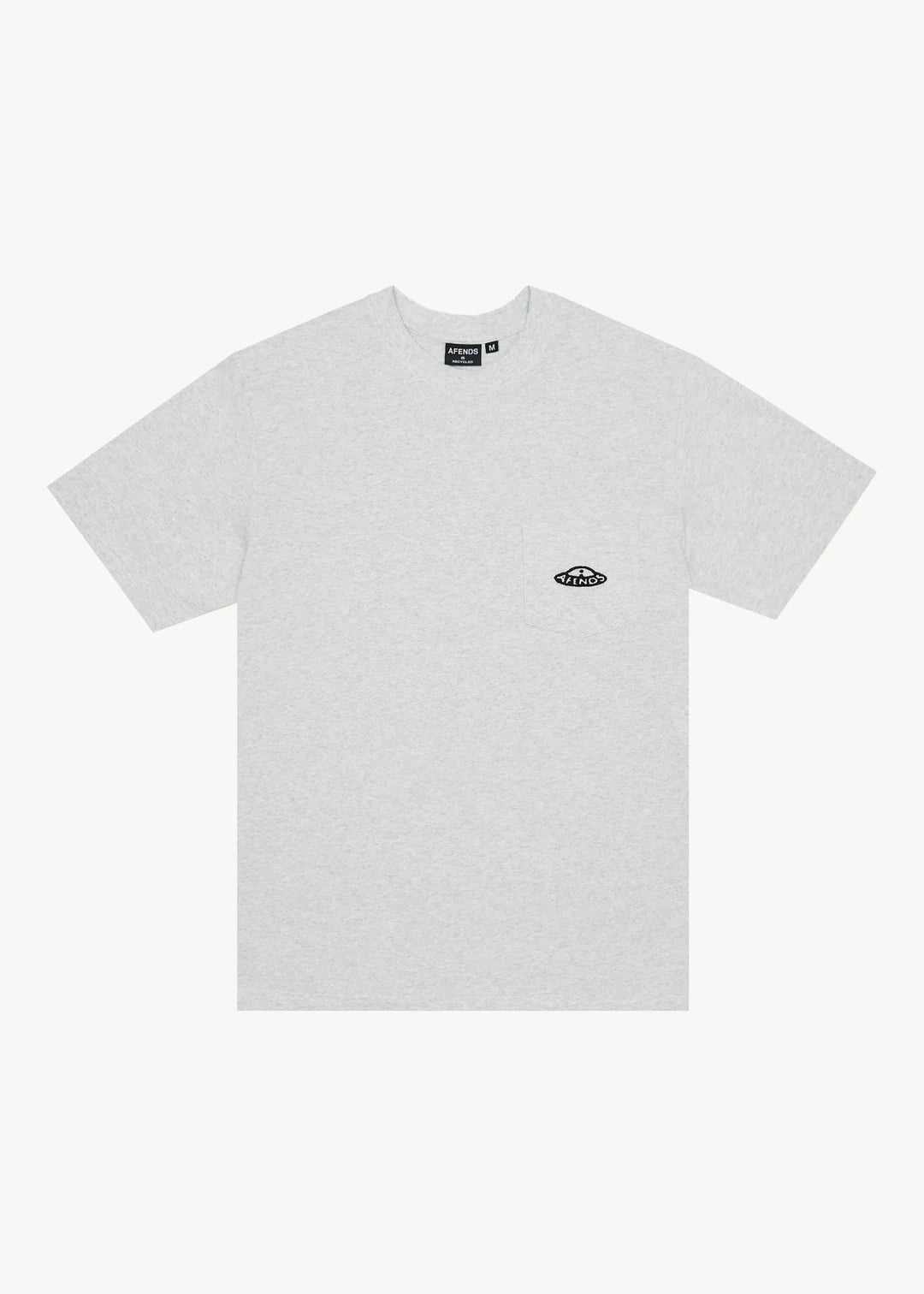 Afends Earthling Heavy Weight Boxy Fit Tee - Grey Marle