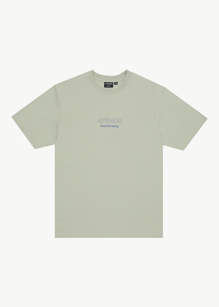 Afends Creator Retro Fit Tee - Eucalyptus