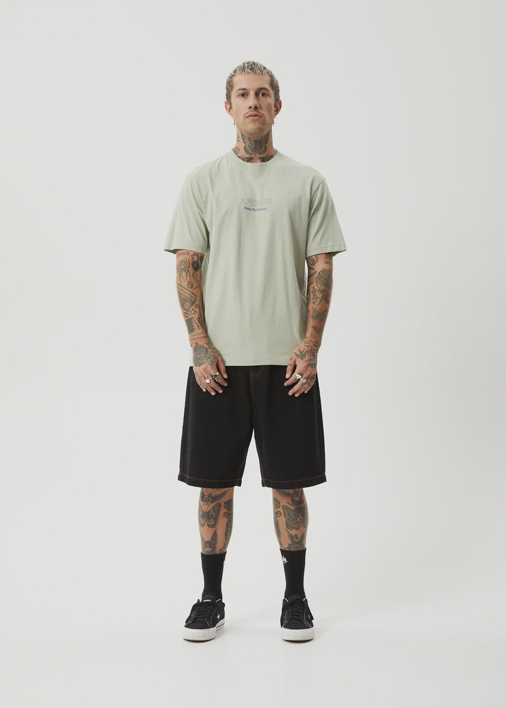 Afends Creator Retro Fit Tee - Eucalyptus