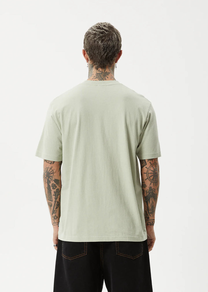 Afends Creator Retro Fit Tee - Eucalyptus