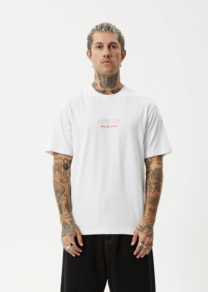 Afends Creator Retro Fit Tee - White