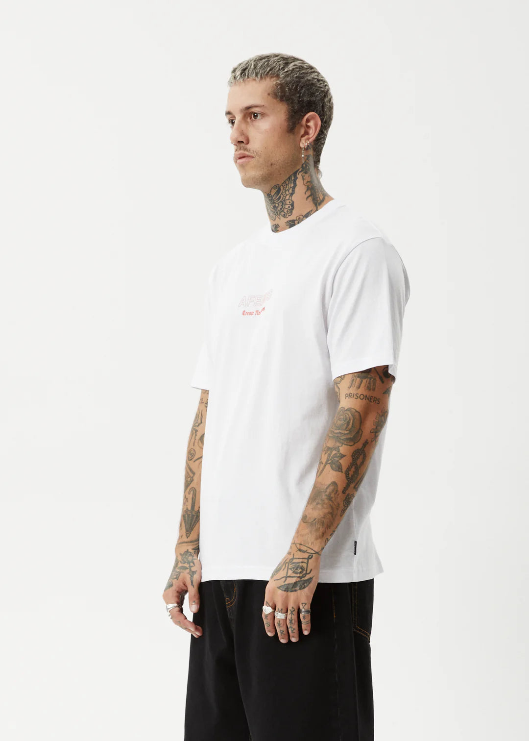 Afends Creator Retro Fit Tee - White