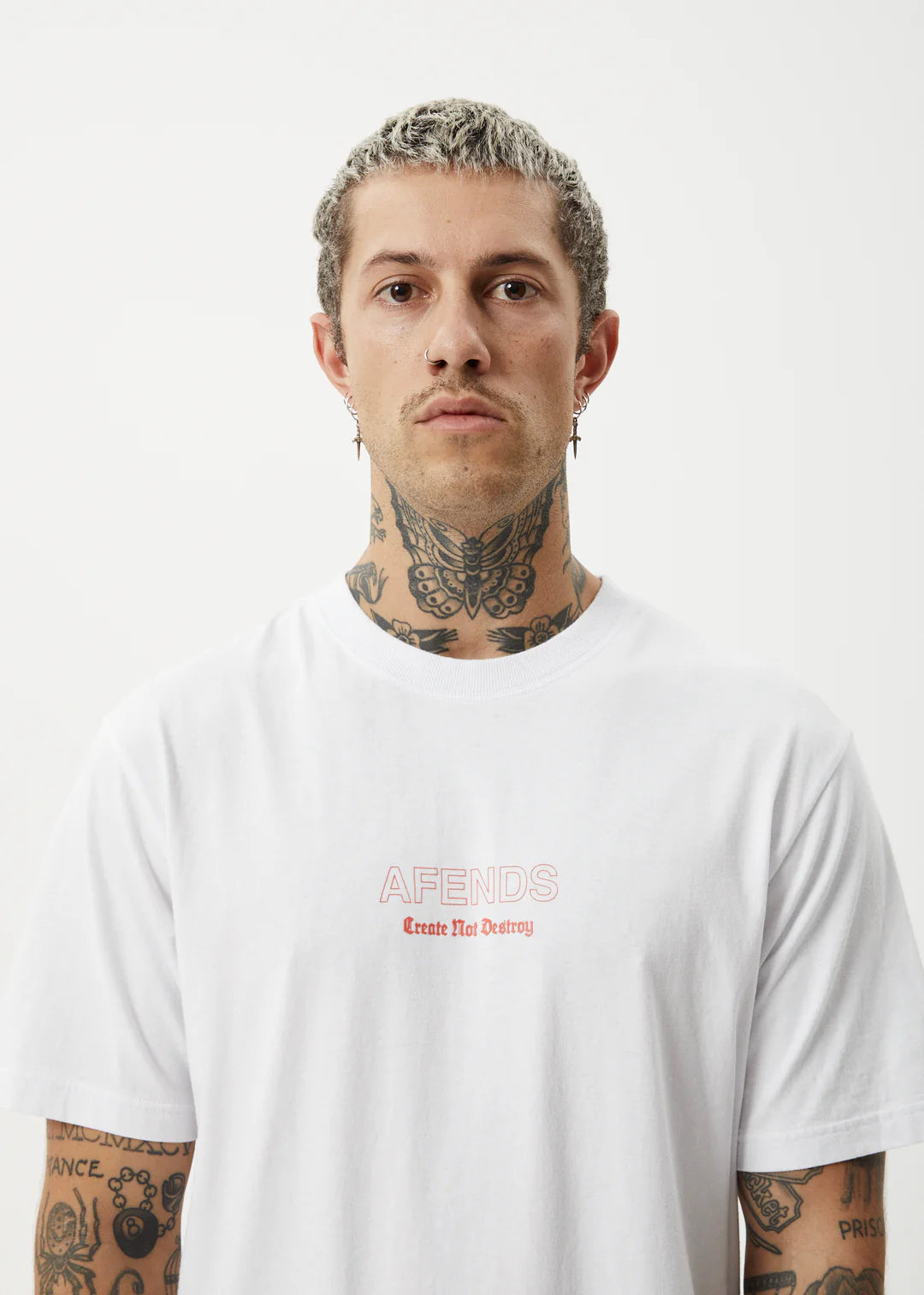 Afends Creator Retro Fit Tee - White