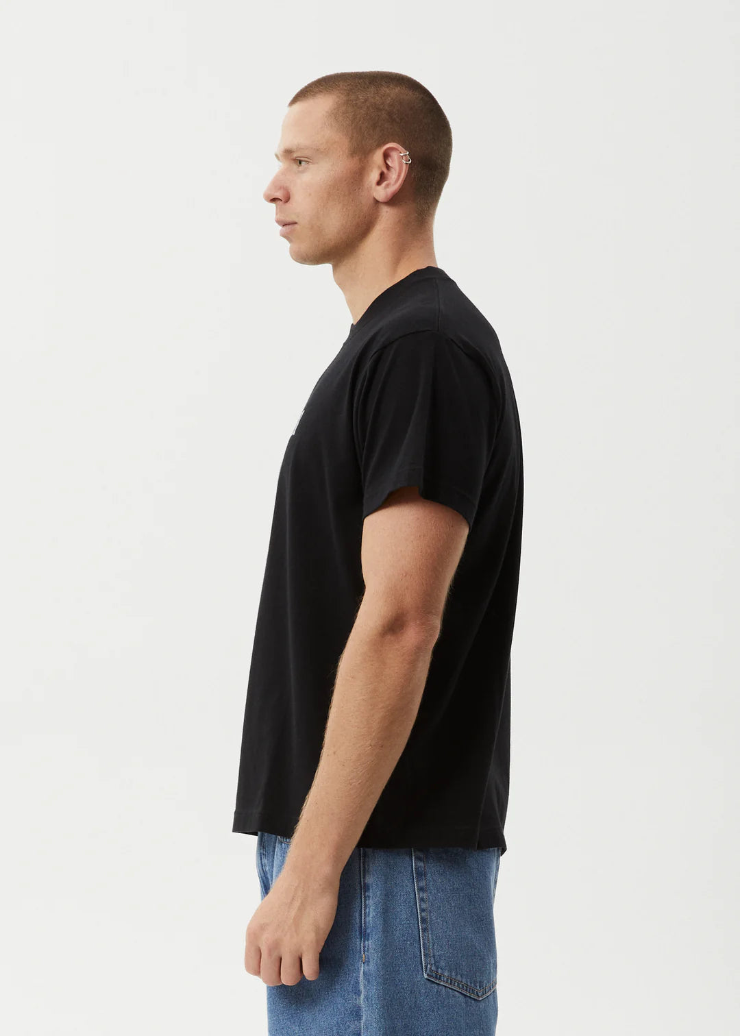 Afends Take A Trip Recycled Boxy Fit Tee - Black