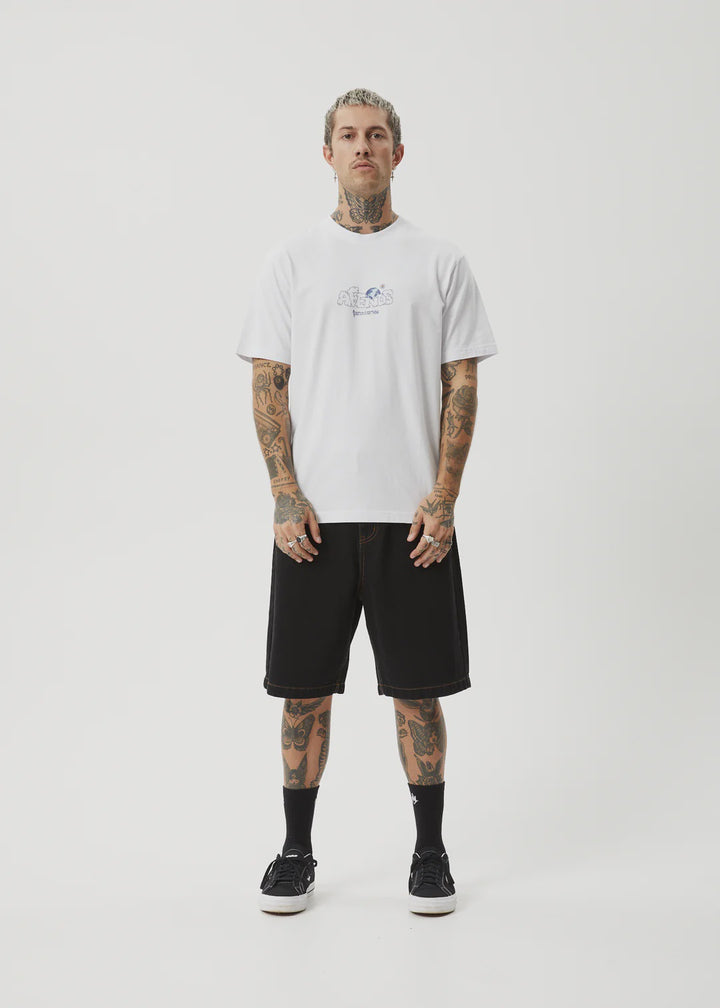 Afends Chem Trails Retro Fit Tee - White