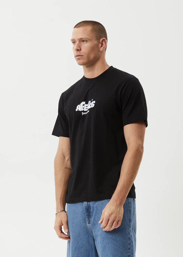 Afends Chem Trails Retro Fit Tee - Black