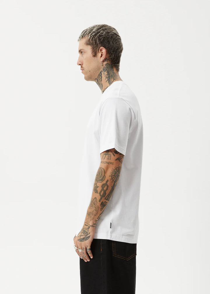 Afends Chem Trails Retro Fit Tee - White