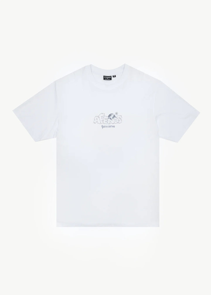 Afends Chem Trails Retro Fit Tee - White