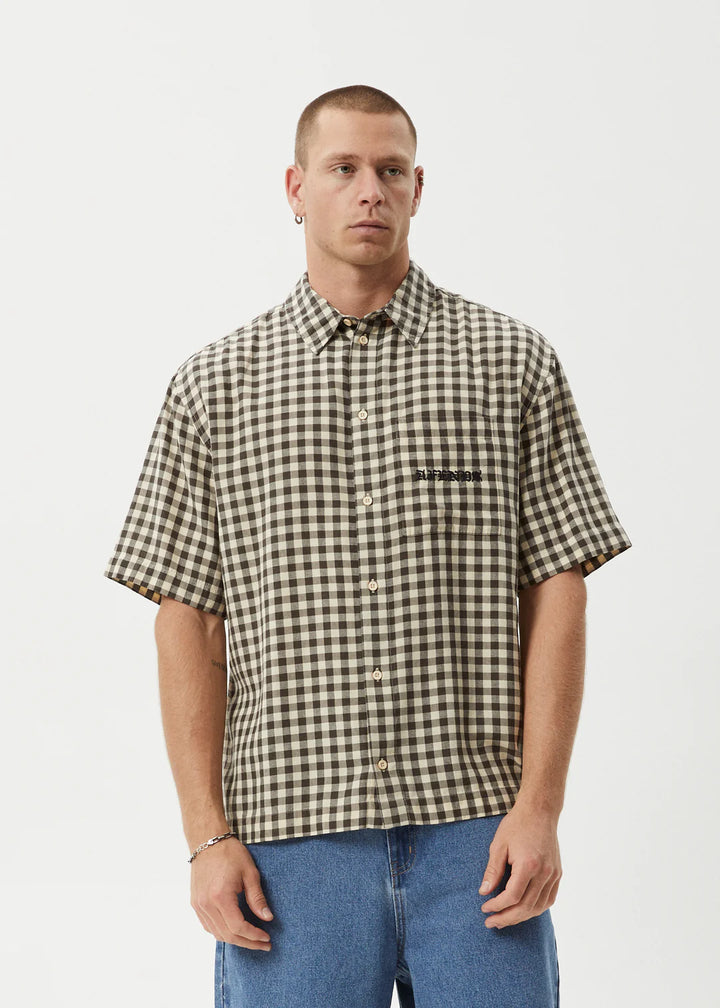 Afends Gambet Recycled Short Sleeve Shirt - Sand