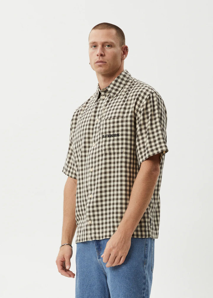 Afends Gambet Recycled Short Sleeve Shirt - Sand