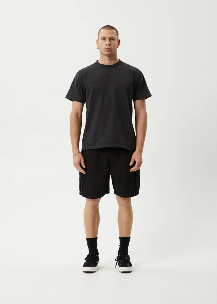 Afends Ripped Out 98 Oversized Cargo Short 20" - Black