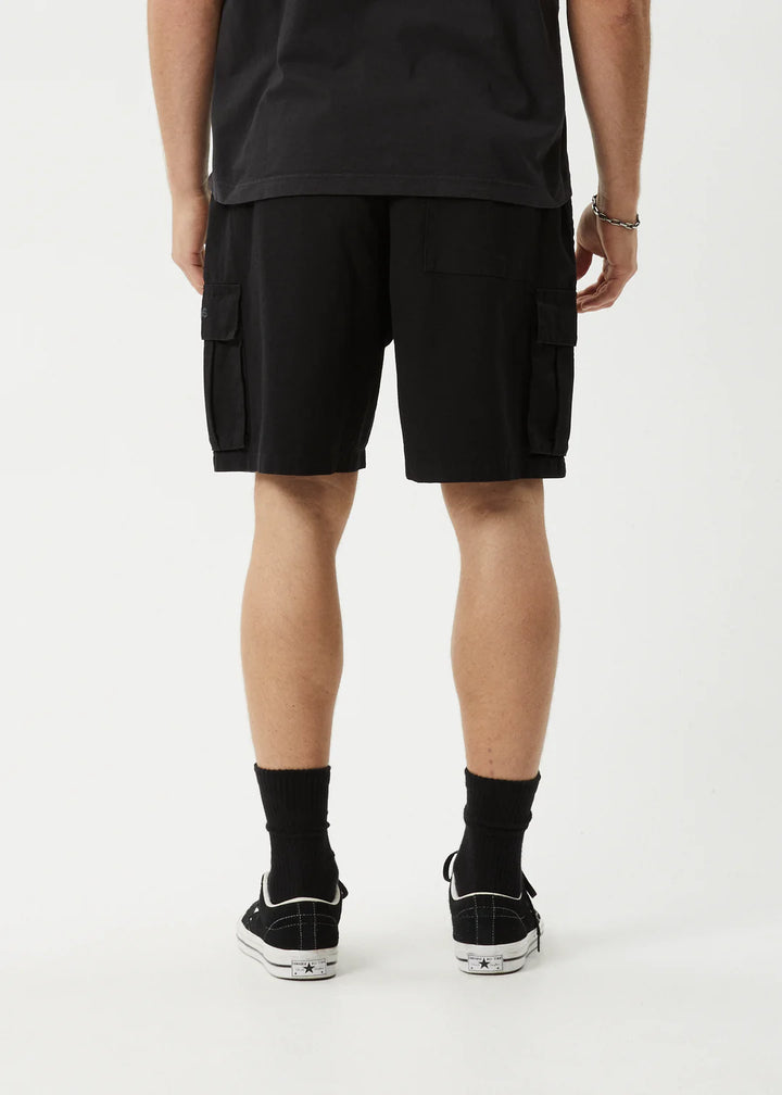 Afends Ripped Out 98 Oversized Cargo Short 20" - Black