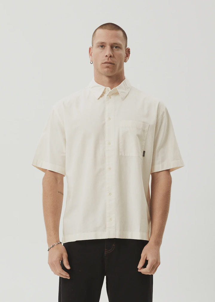 Afends Everyday Short Sleeve Shirt - Off White